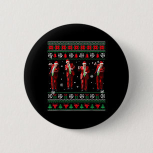 Funny Trump Dance Weihnachtsmann Weihnachten Weihn Button