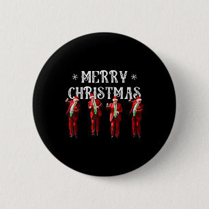 Funny Trump Dance Weihnachtsmann Weihnachten Weihn Button