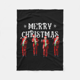 Funny Trump Dance Weihnachtsmann Weihnachten Weihn Fleecedecke