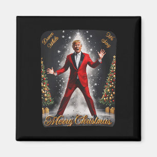 Funny Trump Dance Weihnachtsmann Weihnachten Weihn Magnet