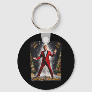 Funny Trump Dance Weihnachtsmann Weihnachten Weihn Schlüsselanhänger