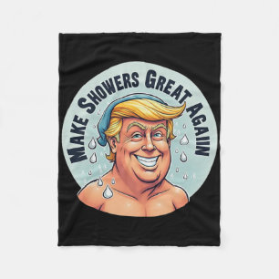 Funny Trump Duwer Grear wieder Fleecedecke