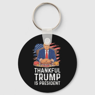 Funny Trump Erntedank dankbar Trump ist Präsident Schlüsselanhänger