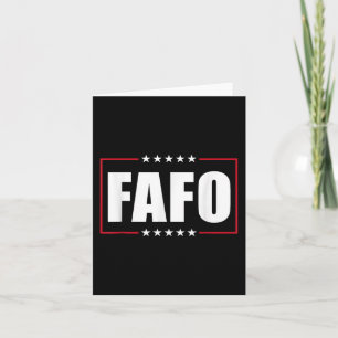 Funny Trump Fafo Republikaner 47 Trump Fafo F Rund Karte