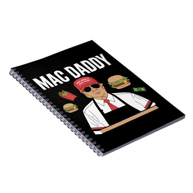 Funny Trump Fries Making Fries Mac Daddy Notizblock (Rechte Seite)