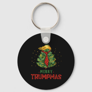 Funny Trump frohe Trumps Weihnachtsbaum Xmas Hol Schlüsselanhänger