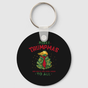 Funny Trump frohe Trumps Weihnachtsbaum Xmas Hol Schlüsselanhänger