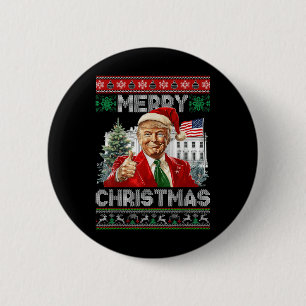 Funny Trump frohe Weihnachten Weihnachtsfamilien W Button