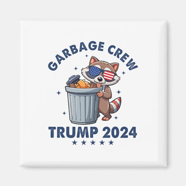 Funny Trump Garbyge Crew Magnet (Vorne)
