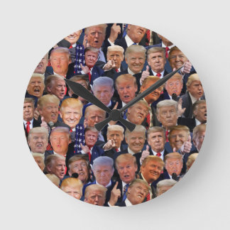 Funny Trump-Geschenk Runde Wanduhr