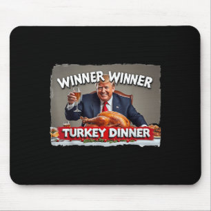 Funny Trump Gewinner Türkei Abendessen Thanksgivi Mousepad