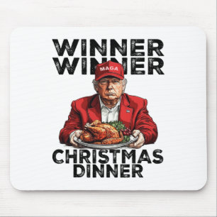 Funny Trump Gewinner Weihnachts-Abendessen Mousepad