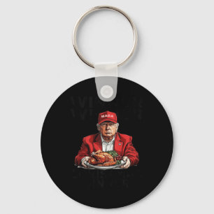 Funny Trump Gewinner Weihnachts-Abendessen Schlüsselanhänger