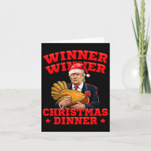 Funny Trump Gewinner Weihnachts-Dinner Türkei Karte