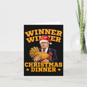 Funny Trump Gewinner Weihnachts-Dinner Türkei Karte