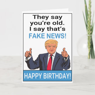 Funny Trump glücklich Geburtstag Karte