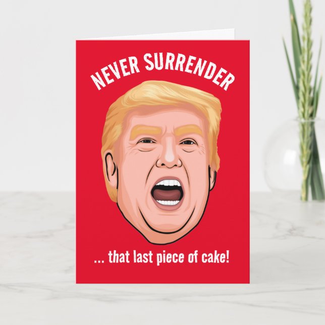 Funny Trump glücklich Geburtstag Karte (Vorderseite)