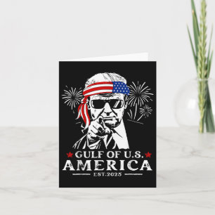 Funny Trump Golf of US America 2025 glücklicher 4. Karte