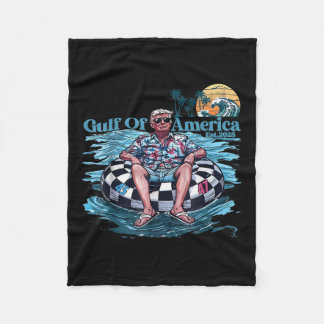 Funny Trump Golf of US America Est 2025 Retro Fleecedecke
