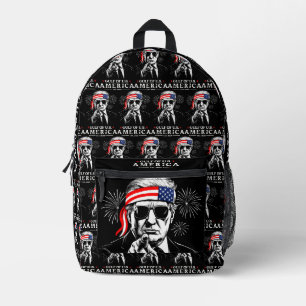 Funny Trump Golf of USA Amerika 2025 4. Juli Bedruckter Rucksack