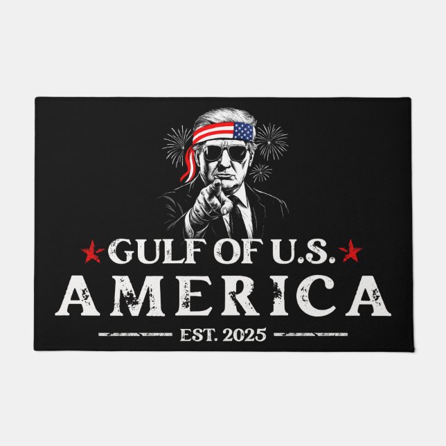 Funny Trump Golf of USA Amerika 2025 4. Juli Fußmatte (Vorderseite)