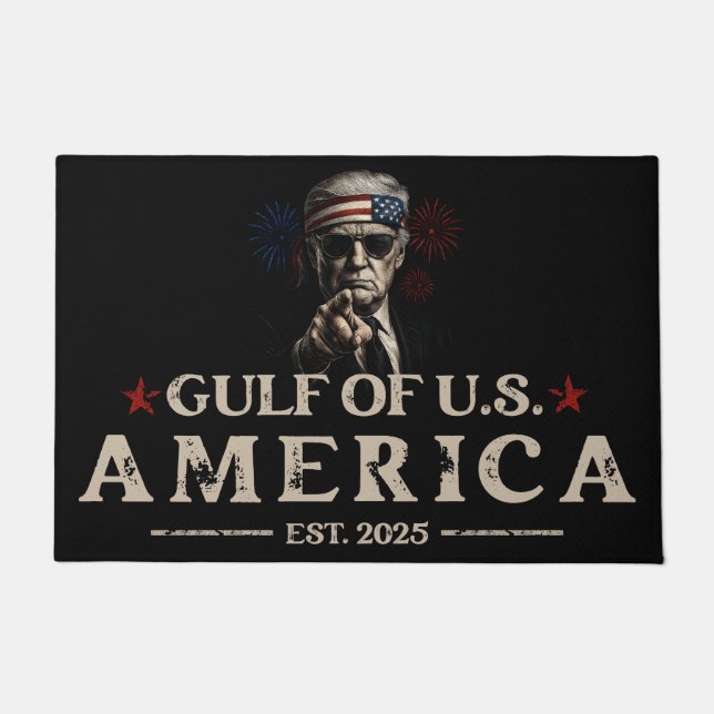 Funny Trump Golf of USA Amerika 2025 4. Juli Fußmatte (Vorderseite)