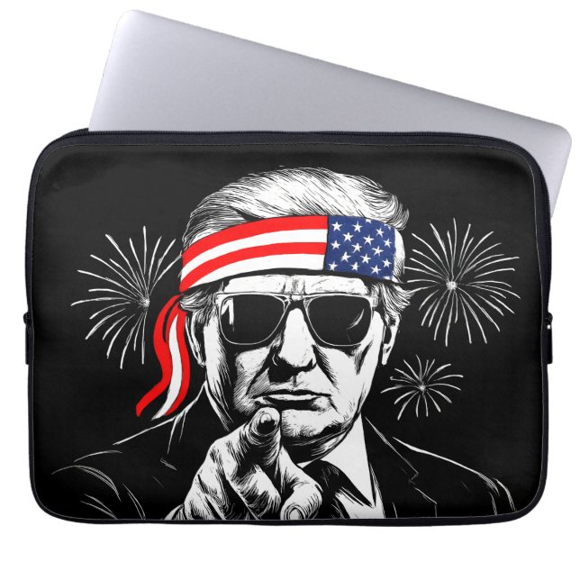 Funny Trump Golf of USA Amerika 2025 4. Juli Laptopschutzhülle (Vorderseite)