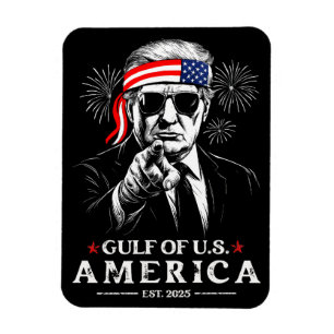 Funny Trump Golf of USA Amerika 2025 4. Juli Magnet