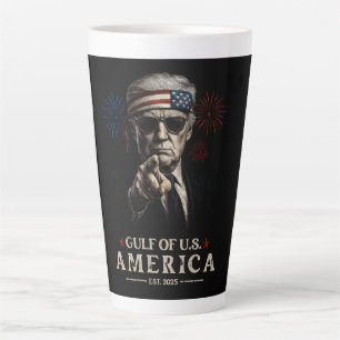 Funny Trump Golf of USA Amerika 2025 4. Juli Milchtasse