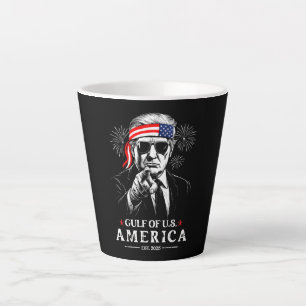 Funny Trump Golf of USA Amerika 2025 4. Juli Milchtasse