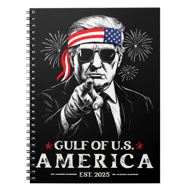 Funny Trump Golf of USA Amerika 2025 4. Juli Notizblock (Vorderseite)