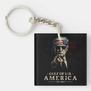 Funny Trump Golf of USA Amerika 2025 4. Juli Schlüsselanhänger