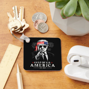 Funny Trump Golf of USA Amerika 2025 4. Juli Schlüsselanhänger