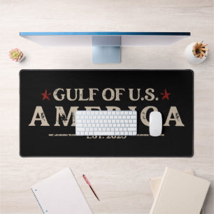 Funny Trump Golf of USA Amerika 2025 4. Juli Schreibtischunterlage