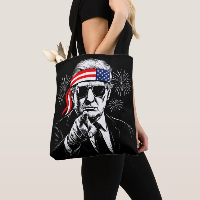 Funny Trump Golf of USA Amerika 2025 4. Juli Tasche (Von Nahem)