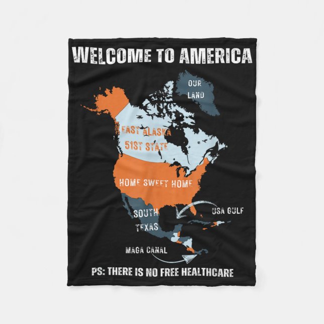 Funny Trump Grönland Panama Canal Canada Mexico G Fleecedecke (Vorderseite)