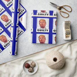 Funny Trump Guilty Geschenkpapier