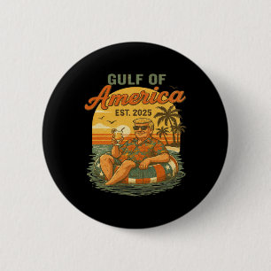 Funny Trump Gulf of US America 2025 Trump Merchand Button