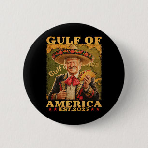 Funny Trump Gulf of US America 2025 Trump Merchand Button