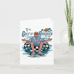 Funny Trump Gulf of US America 2025 Trump Merchand Karte