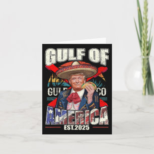 Funny Trump Gulf of US America 2025 Trump Merchand Karte