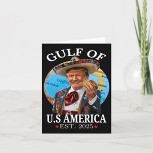 Funny Trump Gulf of US America 2025 Trump Merchand Karte