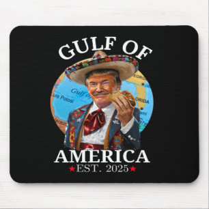 Funny Trump Gulf of US America 2025 Trump Merchand Mousepad