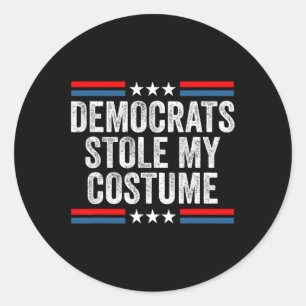 Funny Trump Halloween-Kostümdemokraten stahlen mei Runder Aufkleber