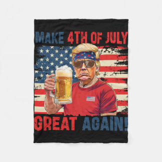 Funny Trump Independence Day macht 4. Juli Grea Fleecedecke