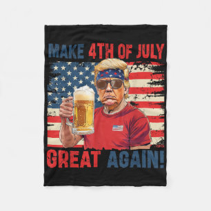 Funny Trump Independence Day macht 4. Juli Grea Fleecedecke