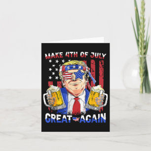 Funny Trump Independence Day macht 4. Juli Grea Karte
