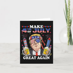 Funny Trump Independence Day macht 4. Juli Grea Karte
