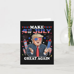 Funny Trump Independence Day macht 4. Juli Grea Karte