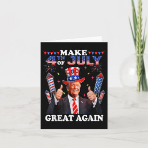 Funny Trump Independence Day macht 4. Juli Grea Karte